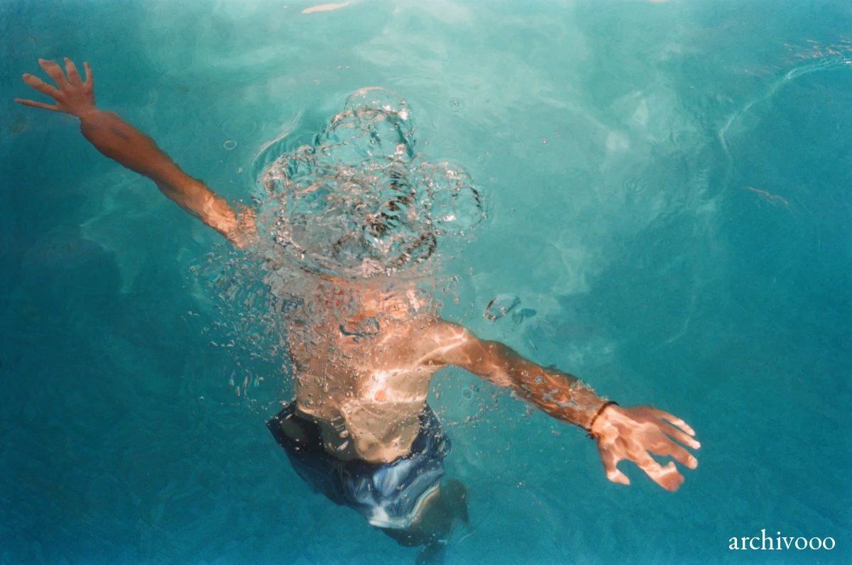 Swimming pool and bubbles